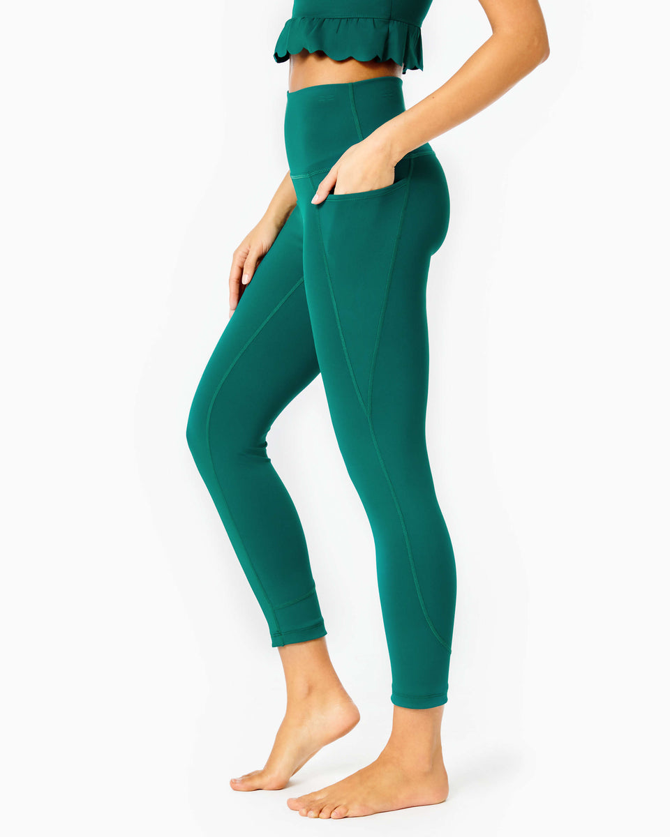 Lilly Pulitzer UPF 50+ Luxletic 21 South Beach High Rise Crop Legging –  Fenwick Float-ors