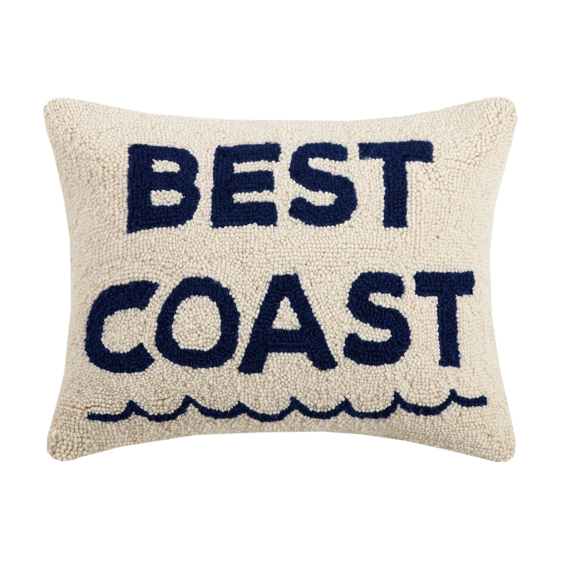 Welcome Whale Hook Nautical Pillow