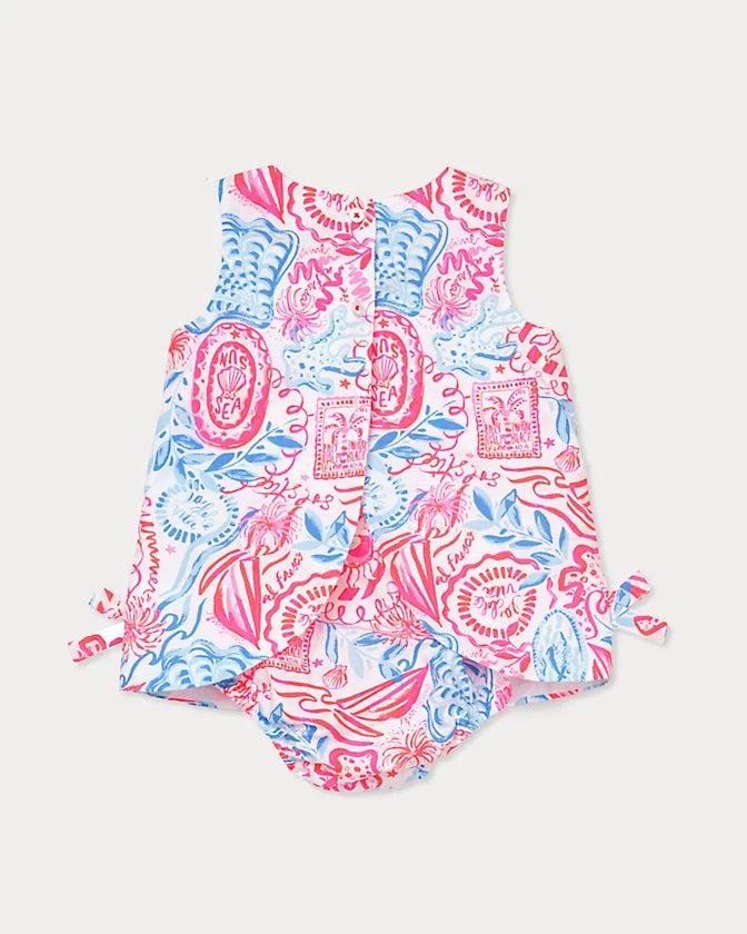 Lilly Pulitzer Baby Lilly Infant Shift Dress Resort White Lil Sun Sea Fenwick Float-ors Lilly Pulitzer Baby Lilly Infant Shift Dress Resort White Lil Sun Sea Fenwick Float-ors