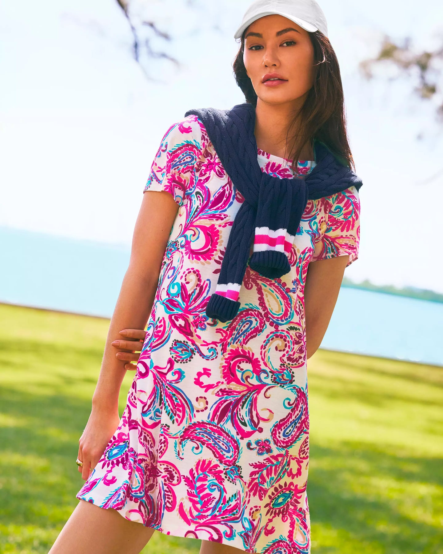 Lilly Pulitzer Cody T-Shirt Dress Coconut Flitting About Fenwick Float-ors Lilly Pulitzer Cody T-Shirt Dress Coconut Flitting About Fenwick Float-ors