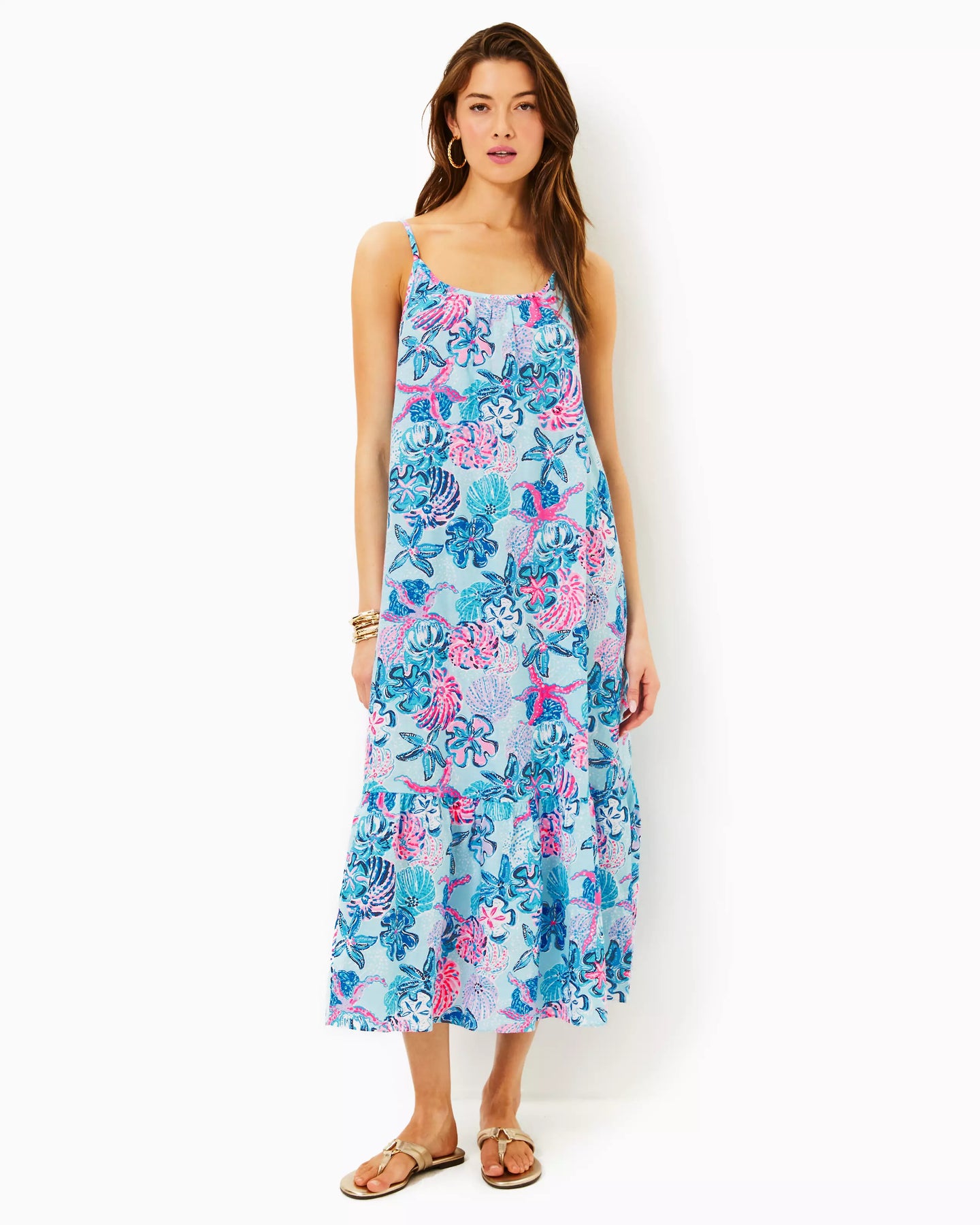 Lilly Pulitzer Amerie Linen Midi Dress Multi Bahamas Beachcomber – Fenwick Float-ors