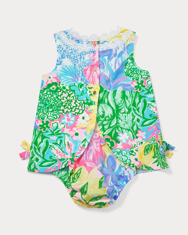 Lilly Pulitzer Baby Lilly Shift Dress Multi Bright Delight Patch