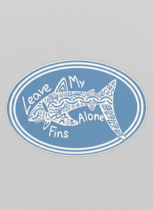 Leave My Fins Alone Sticker – Fenwick Float-ors