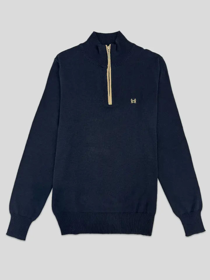 Navy half zip jumper best sale