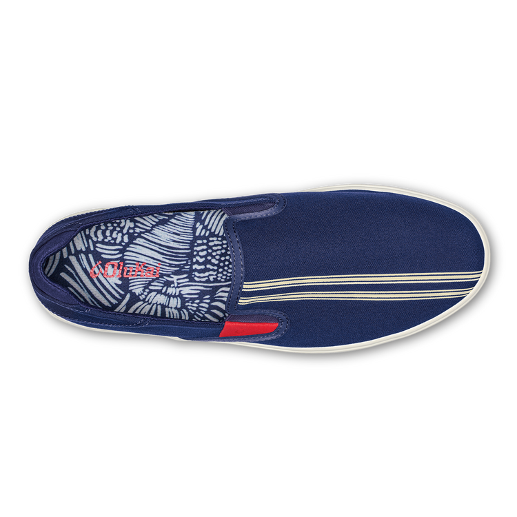 FINAL SALE OluKai Lae'ahi Navy Stripe Men's Breathable Slip-On