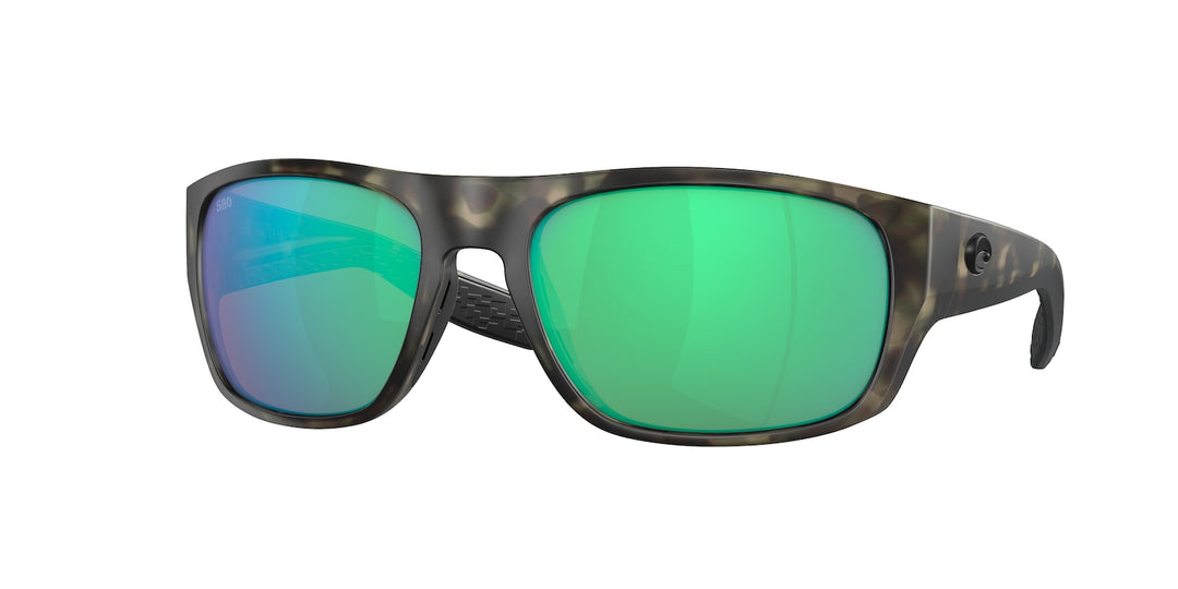 NEW COSTA DEL MAR tico matte wetlands sunglasses in green mirror 580g Costa Del Mar Sunglasses Tico 60-17-119 Matte Wetlands  main image 4