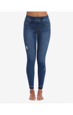 FINAL SALE - SPANX Distressed Skinny Jeans Medium Wash – Fenwick Float-ors