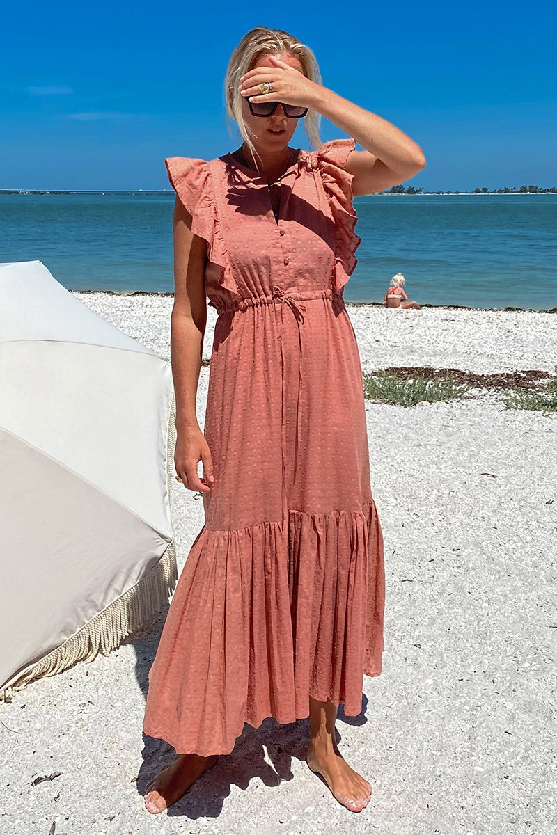 FINAL SALE Emerson Fry Chandra Dress in Muted Clay – Fenwick Float-ors