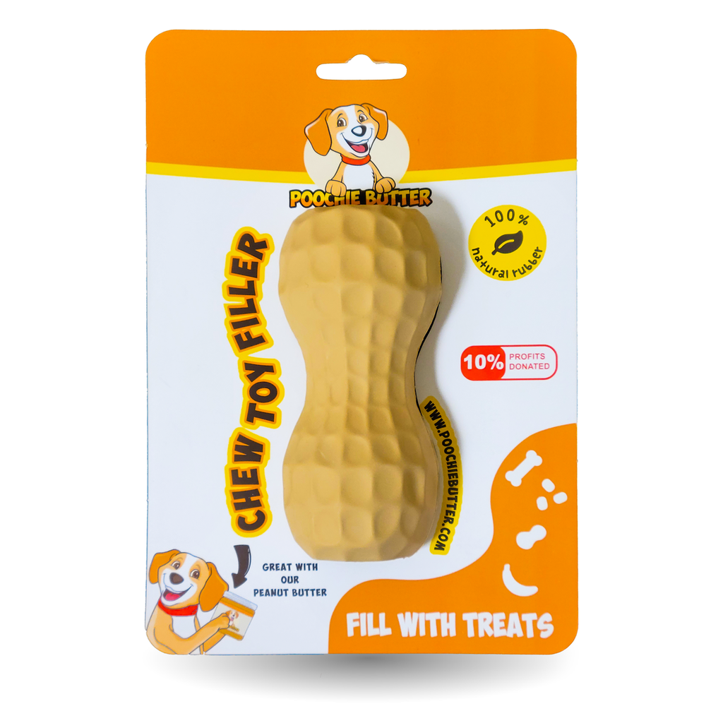 Dog Peanut Butter Toy Filler - All Natural Rubber - Fat Puppy